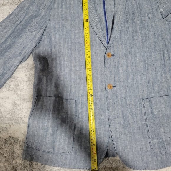 Tommy bahama Gray Blazer with Elbow Patches - Picture 10 of 14